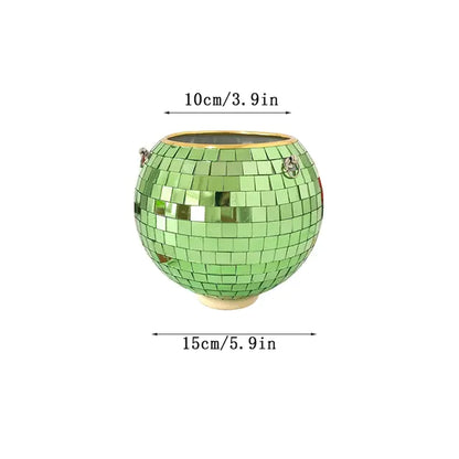 Disco Ball Flower Pot For Indoor Plants