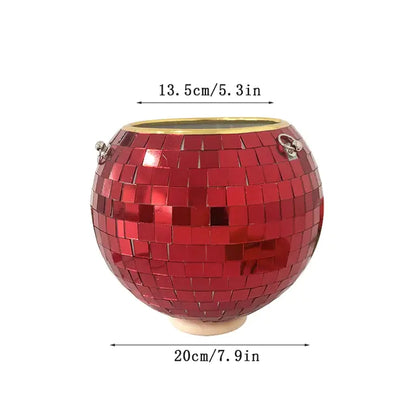 Disco Ball Flower Pot For Indoor Plants