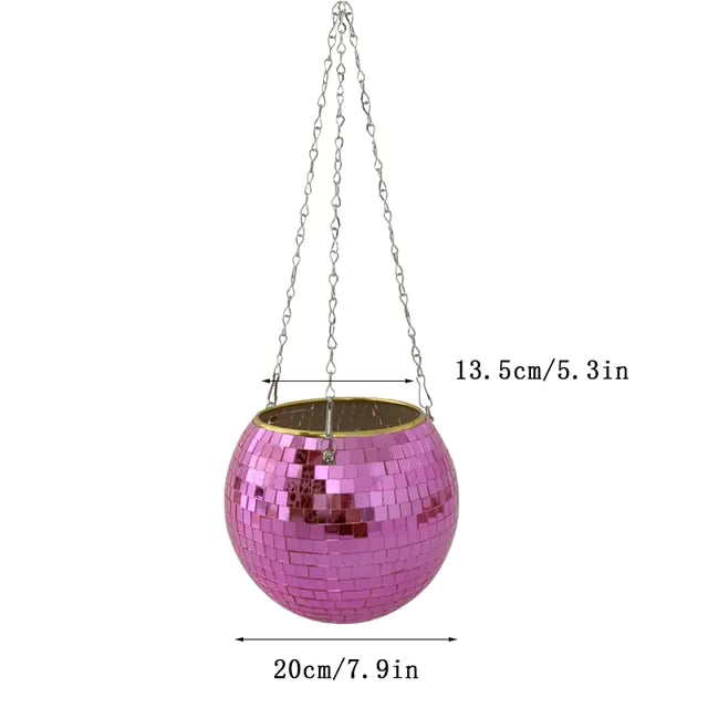 Disco Ball Flower Pot For Indoor Plants